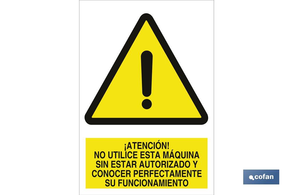 SEÑAL ADHESIVA 297X210 MM. (PACK: 1 UDS)