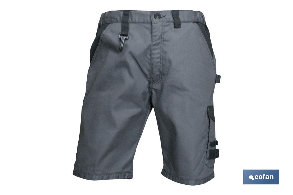 BERMUDAS DE TRABAJO POULSEN 280gms/m BEIS-NEGRO T-46
