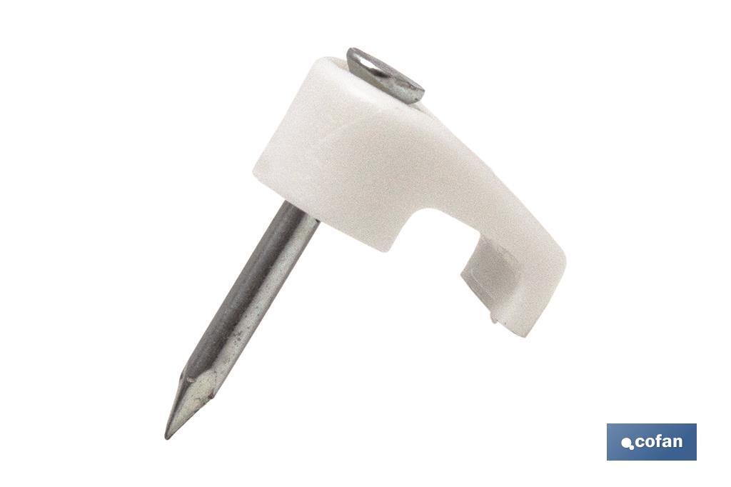BL 9 UDS GRAPA PLÁSTICO PLANO 5.4X3.3MM
