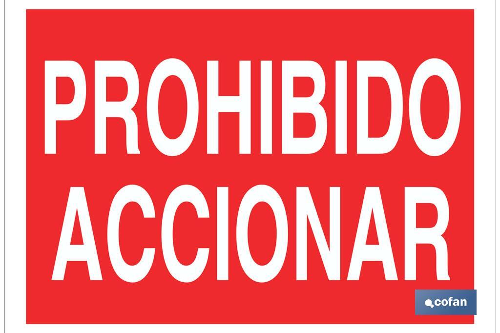 SEÑAL POLIESTIRENO 420X297MM (PACK: 1 UDS)